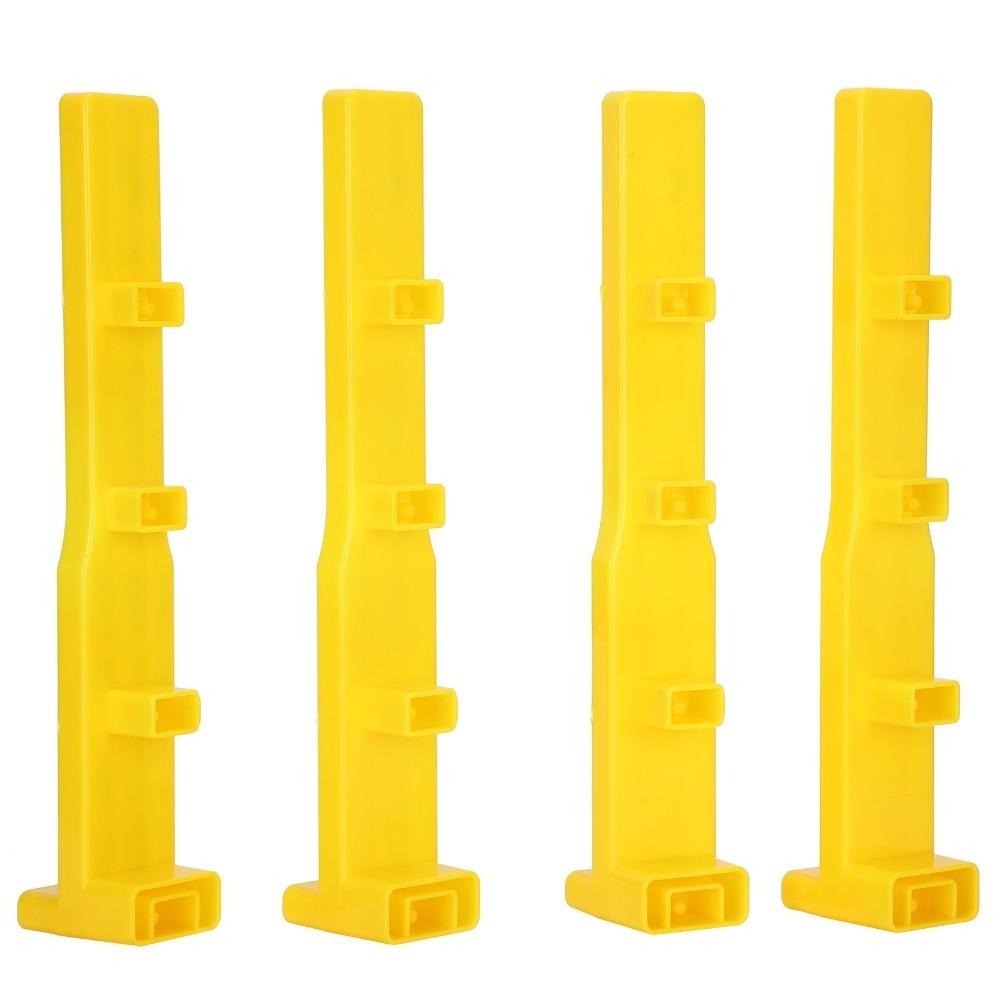 4Pcs Yellow Queen Rearing Frame Bar Plastic Queen Rearing Kit Apiary Management
