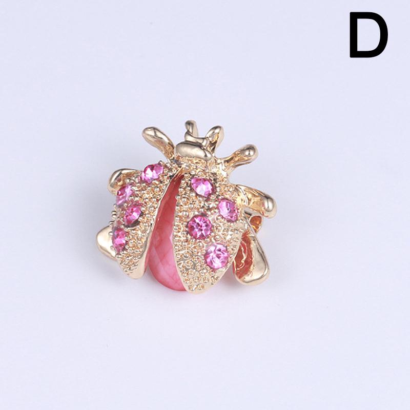 1 шт. брошь в виде животного, зажим для кардигана, булавка для костюма, ювелирные изделия, подарок, стразы, божья коровка, женские аксессуары AVE