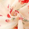 2023 Spring/Summer Sweet Style Cartoon Cherry Cotton Linen Scarf for Women