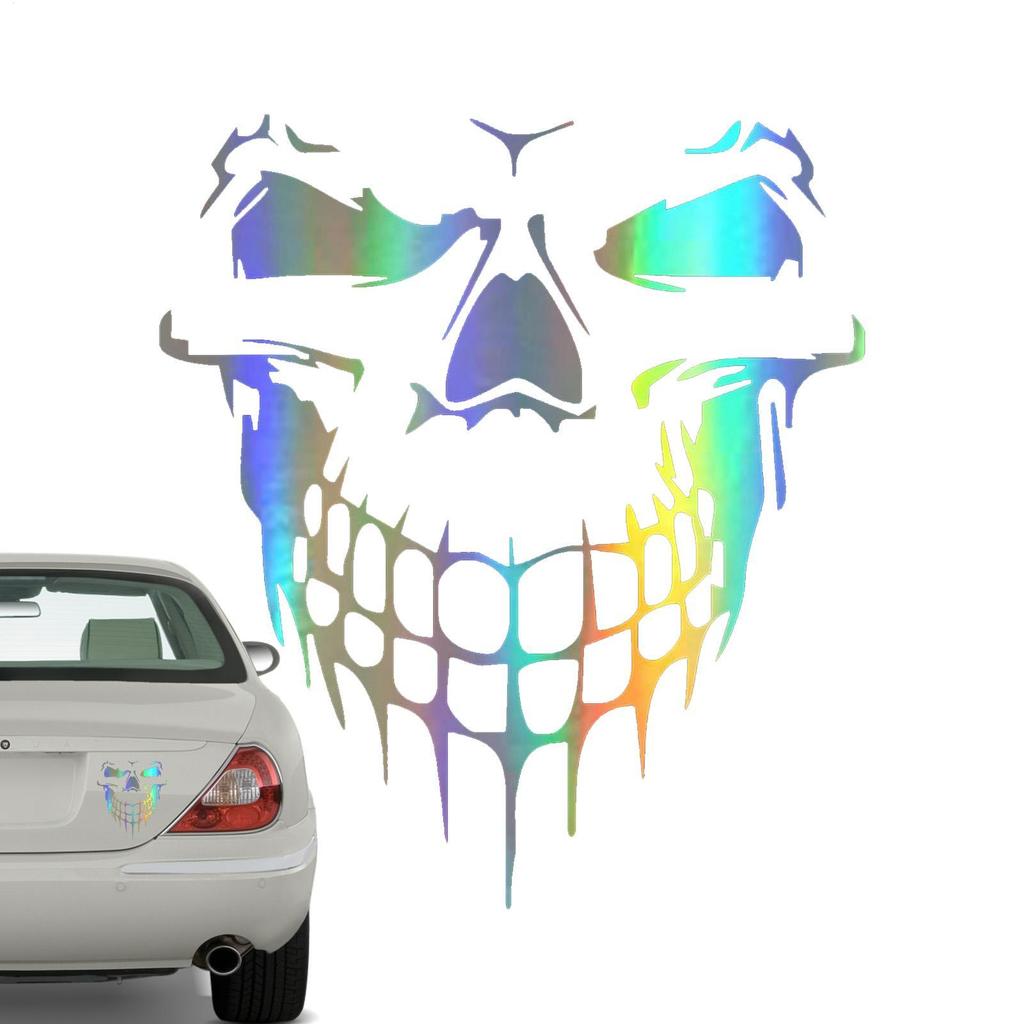 Автомобильная наклейка Автомобильный Череп 3D Виниловые Светоотражающие Наклейки Декали Авто Мотоцикл Водонепроницаемые Авто Стайлинг Декор Внешние Аксессуары