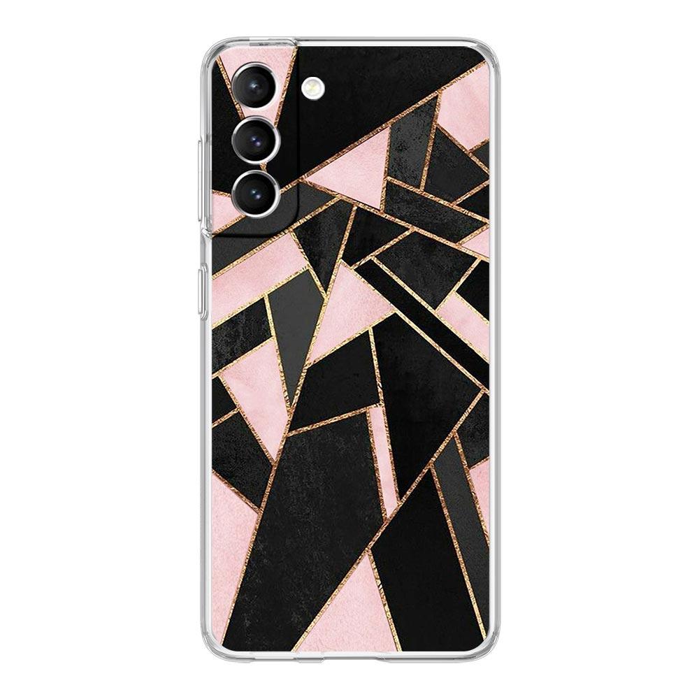 Мраморный геометрический чехол для телефона Samsung Galaxy S22 S21 S20 FE Ultra 5G S10 S10E S9 S8 Plus Note 10 20 мягкий прозрачный силиконовый чехол