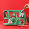 Cartoon Christmas Clear Travel Bags Waterproof Make Up Organizer Christmas Toiletry Bags  Girls