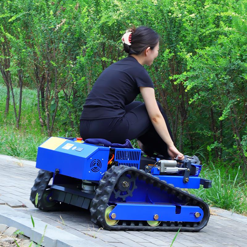 European Spot CE EPA Certified RC Lawn Mower Robot Lawn Mower Wireless Crawler Mower