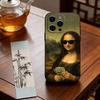 Смешной мем с Моной Лизой Чехол для телефона Силиконовый Мягкий Для IPhone 17 16 15 14 13 12 11 X XR Plus Pro Max Plus