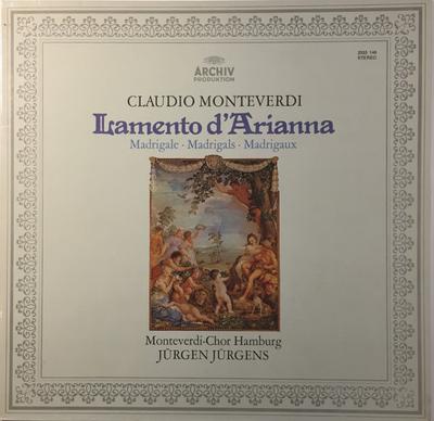 Виниловая пластинка CLAUDIO MONTEVERDI - MONTEVERDI-CHO - Lamento D'arianna (Madrigale, Madri 2533146 Архив Продукти 1973 Германия Классический Б/У