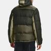 Under Armour ColdGear Infrared Blocked Training Sports Waterproof Woven Hooded Down Jacket Men Outerwear Green 1364895-310