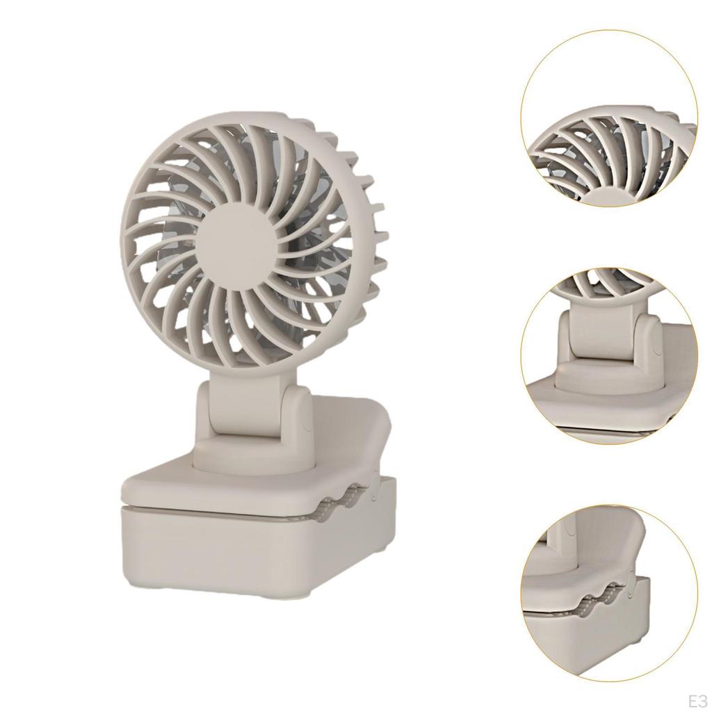 Clip On Fan Convenient 3 Speeds Adjustment Mini Personal Desk Cooling for Indoor Outdoor Dorm