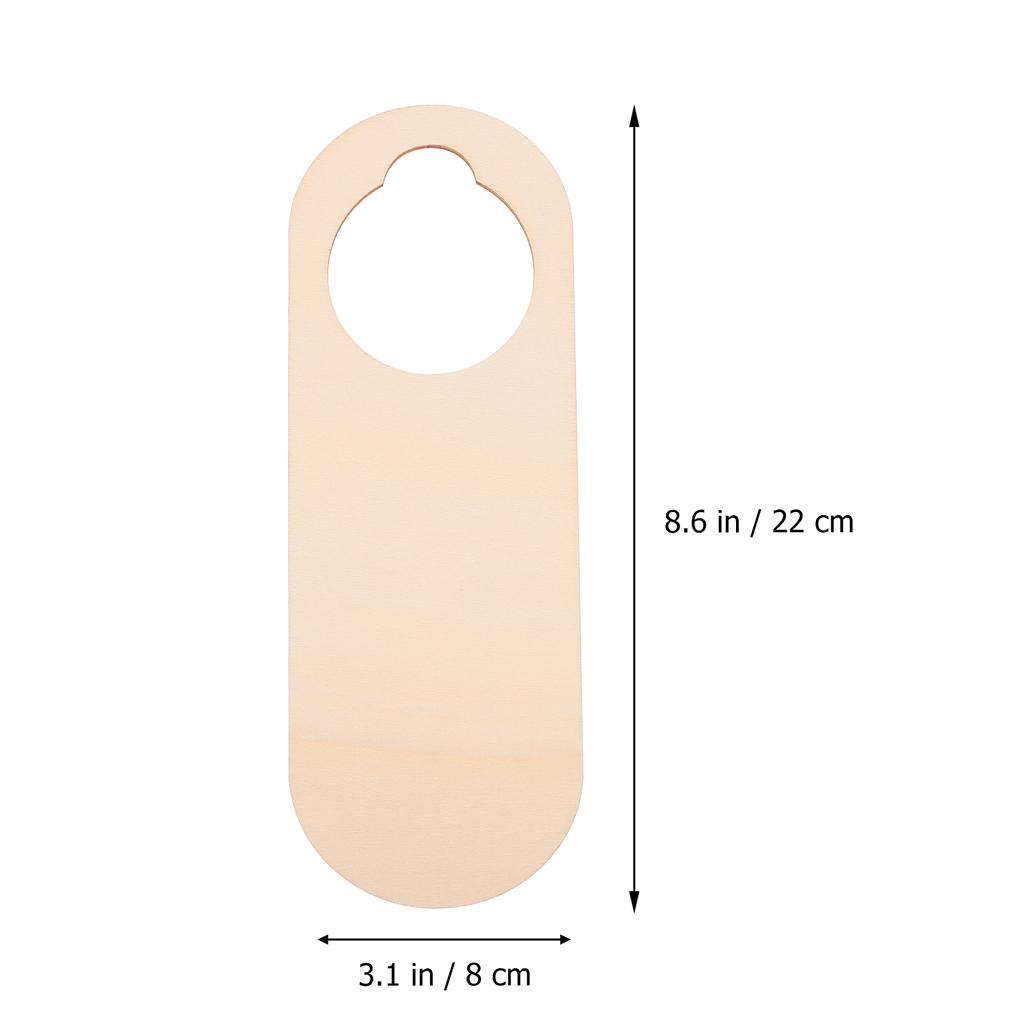 10 шт. Деревянные незаконченные пустые дверные ручки-вешалки DIY подвесная дверная вывеска картина табличка для дома спальня отель