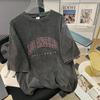 Vintage Casual Street Letter Print Katta o'lchamli ko'ylaklar Trendy salqin yuvilgan paxta futbolka ko'cha kiyimi Yozgi kir yuvish kiyimi Y2k
