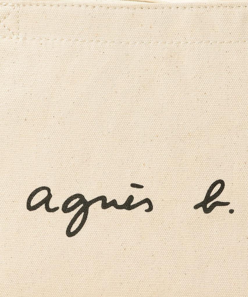 Сумка-тоут с логотипом Ограниченная серия WEB F Слоновая кость [agnes b.] GO03-02 Женская