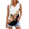 Women's Girl V Neck Tank Top Printing Casual  Top Tank Tops For Women Loose Fit Sleeveless Tops Flowy