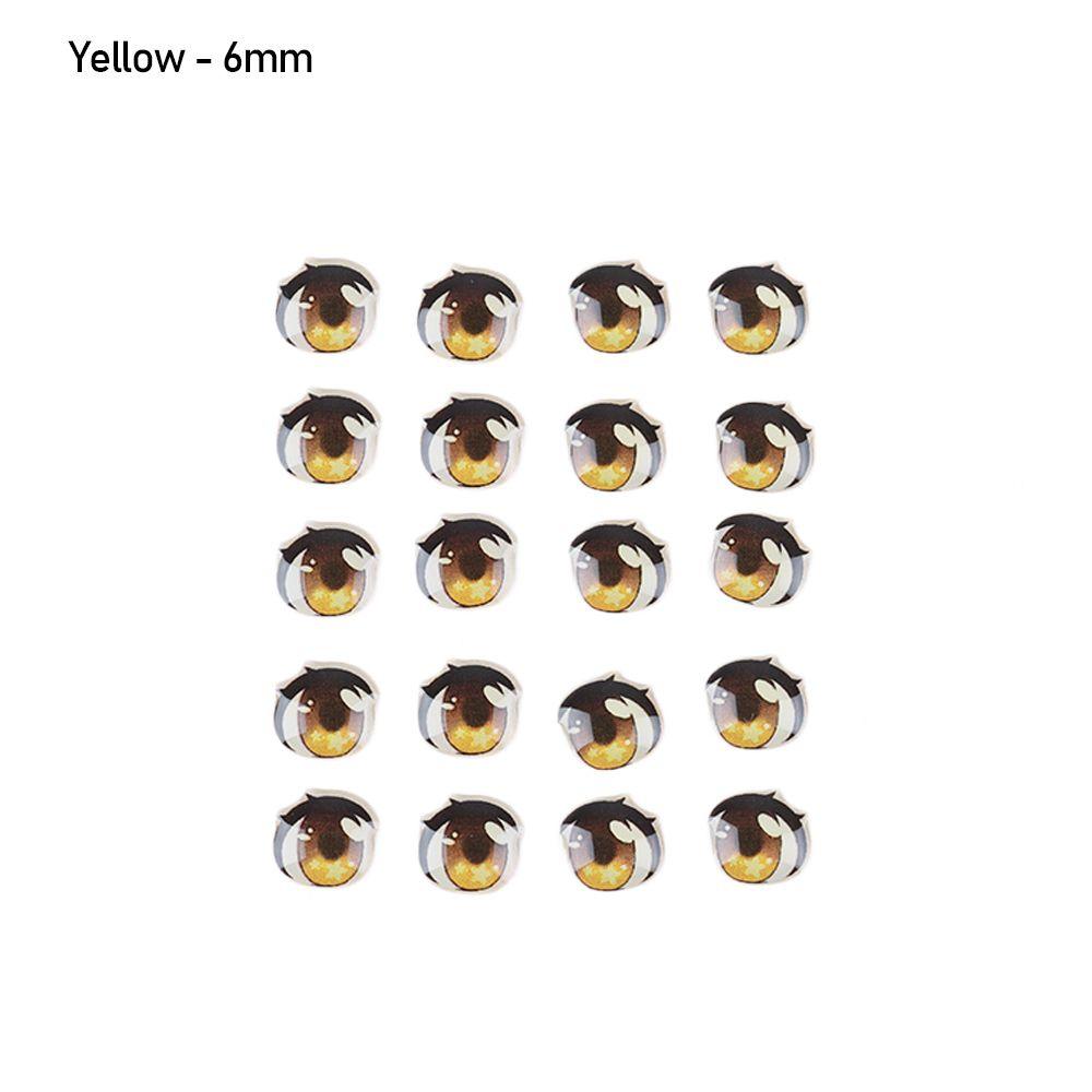 Stars Yellow/Pink/Blue Face Organ Paster Cartoon Eyes Stickers Anime Figurine Doll Eye Chips Paper
