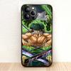 BW-2 Anime One Piece Soft Black Case for iPhone XR 14 15 11 12 13 6 7 8 X XS Pro Max Samsung S22 S23 S21 S24 FE Ultra S8 Plus