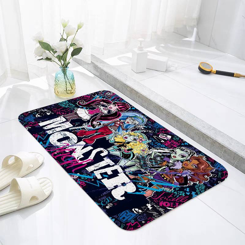 Anime-E-MonsterS Floor Mats Home Laundry Rug Carpet For Living Room Decor Lounge Area Anti-slip Foot Mat Entrance Doormat