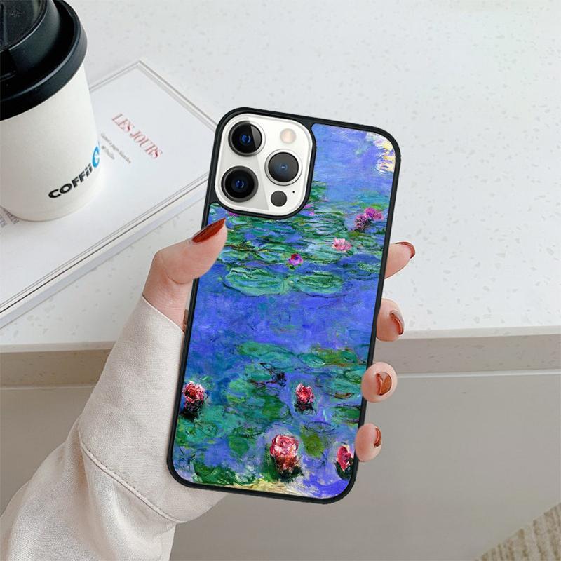 Чехол для телефона с картиной Клода Моне для iPhone 17 Air 16 pro max 15 14 plus 12 13 Защитная крышка coque