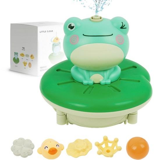 Little Cloud Spinning Frog Bath Toy, Korean Bath Toys