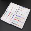 20 Pairs Colorful Faux Rhinestone Plastic Ear Studs Hypoallergenic Earrings