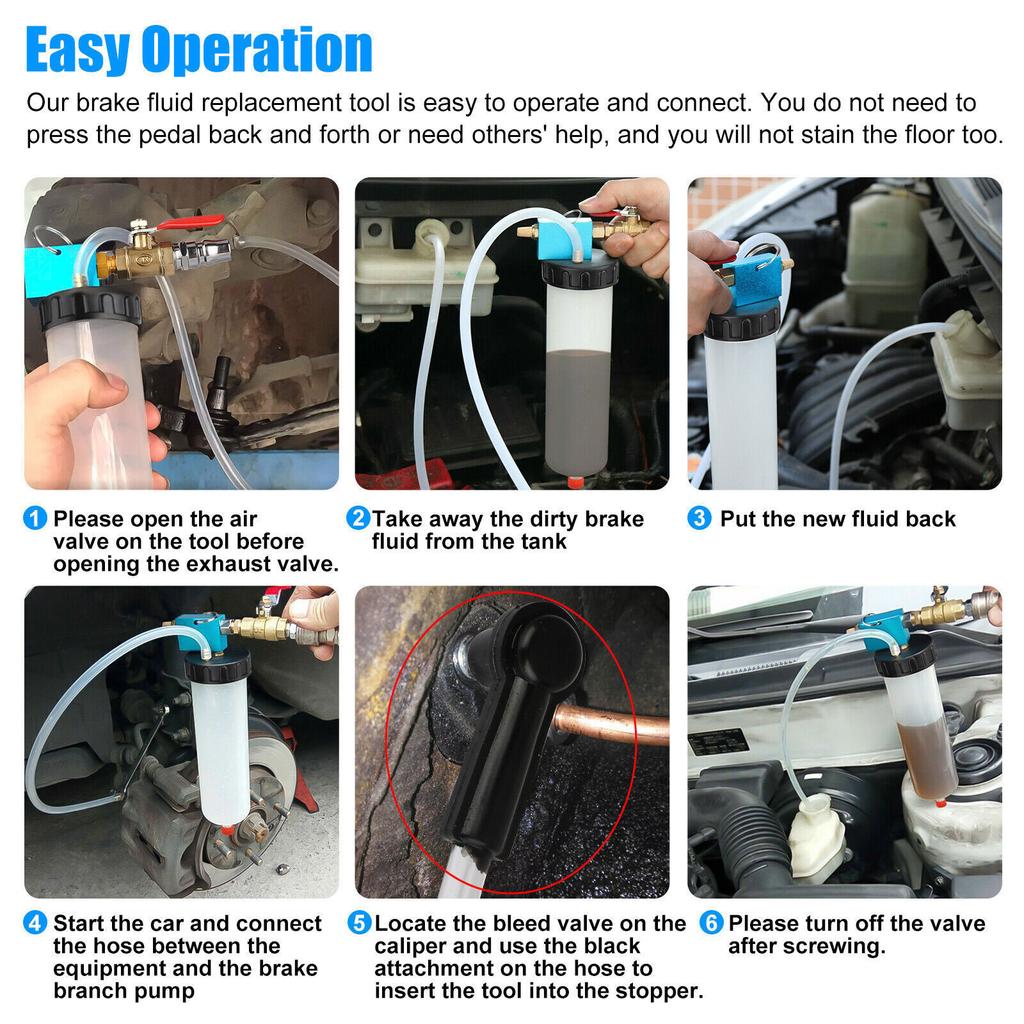 Auto Car Brake Fluid Oil Hydraulic Clutch Oil Bleeder Empty Exchange Change Pump For Automotive-Fluids Vacuum Evacuation