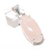 Rose Quartz Handmade 925 Sterling Silver Jewelry Pendant 1.77" H8h90