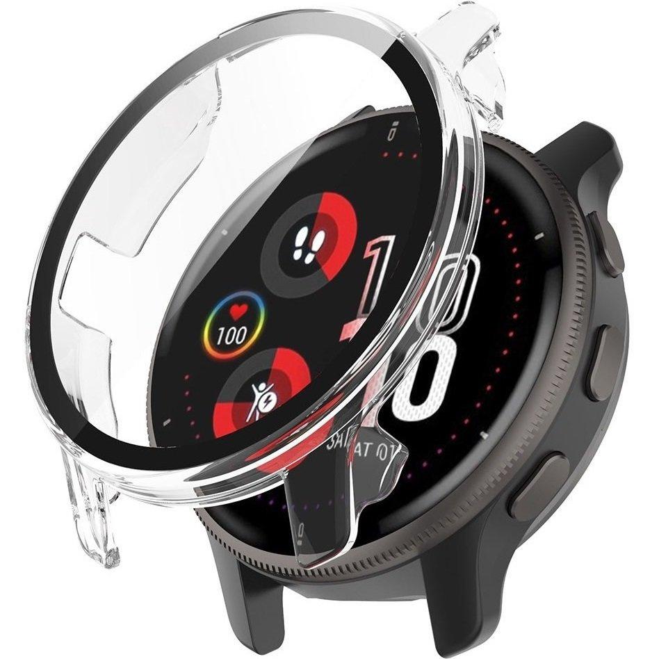 2in1 Case + Tempered Glass for Garmin Venu 2 Plus, Transparent