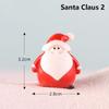 Micro Landscape Fairy Garden Christmas Accessory Santa Claus Figurines Miniature Snowman Xmas Tree