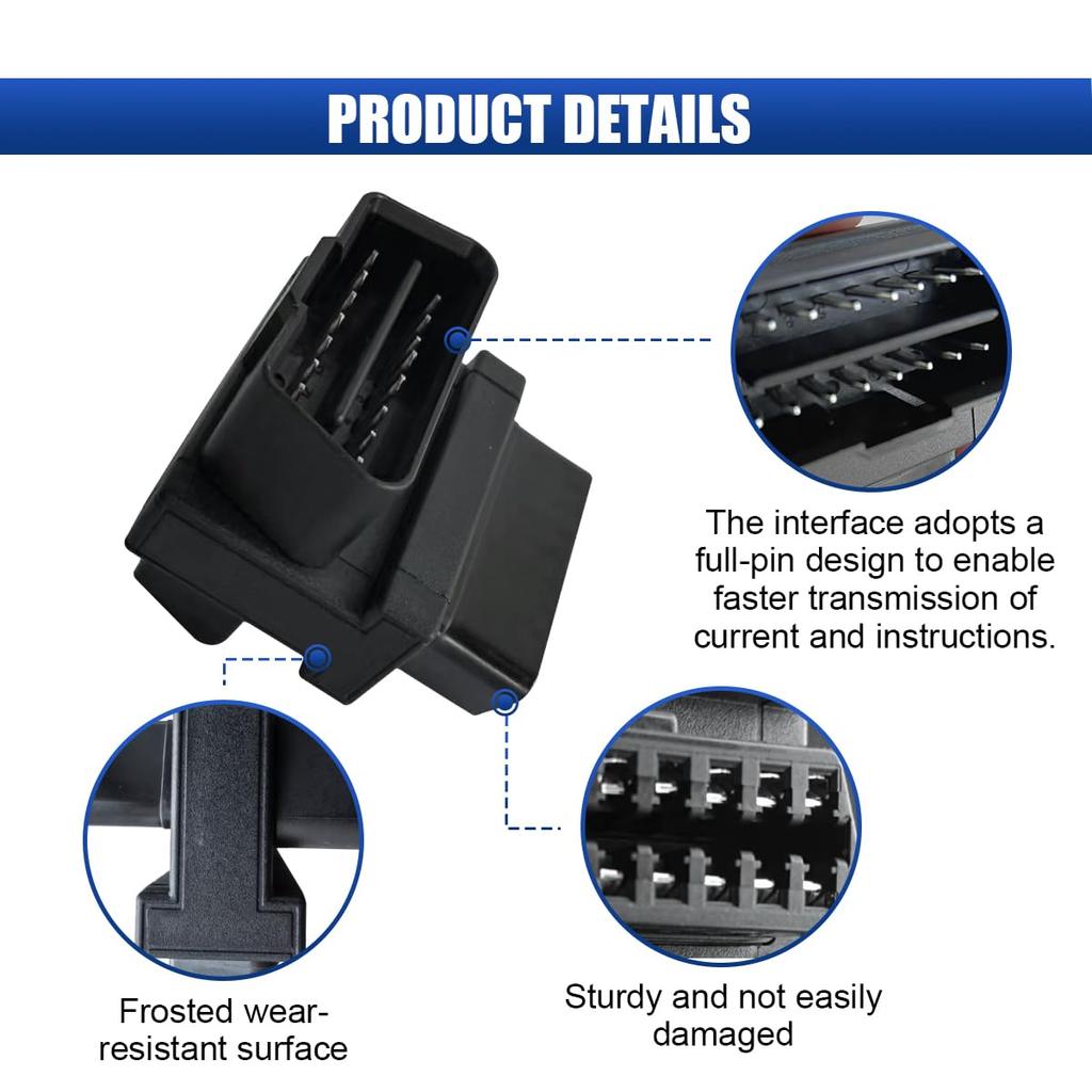 LAINLOY Разветвитель OBD2 OBD II Полный 16-контактный порт 1 папа к 2 мамам