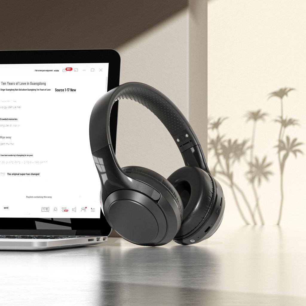 Самая продаваемая беспроводная Bluetooth-гарнитура: Наголовный дизайн, Качество звука HIFI, Долговечный аккумулятор