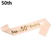 Party Decoration Rose Gold Mom Favor Gift Birthday Funny Sash Birthday Girl Happy 18/21/30/40/50/60