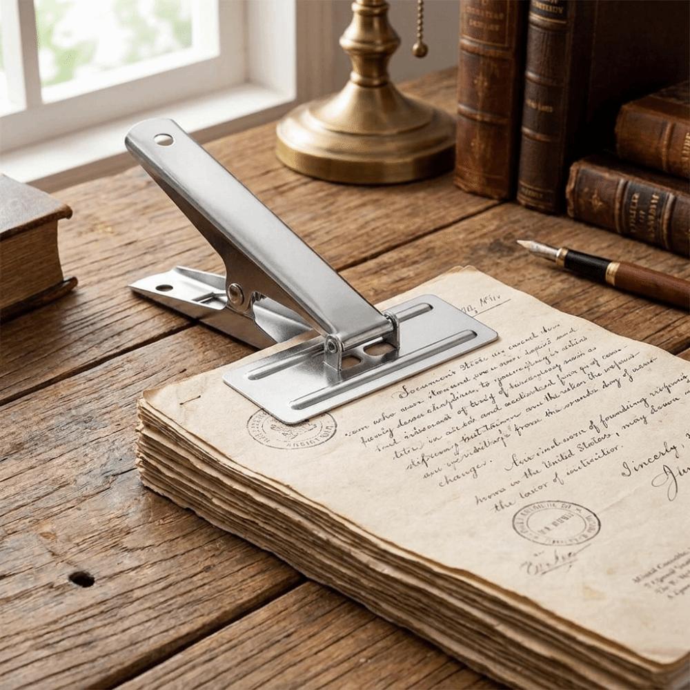 Steel Office Clip Large Document Binding Clip Voucher Binding Clamp Financial Office
