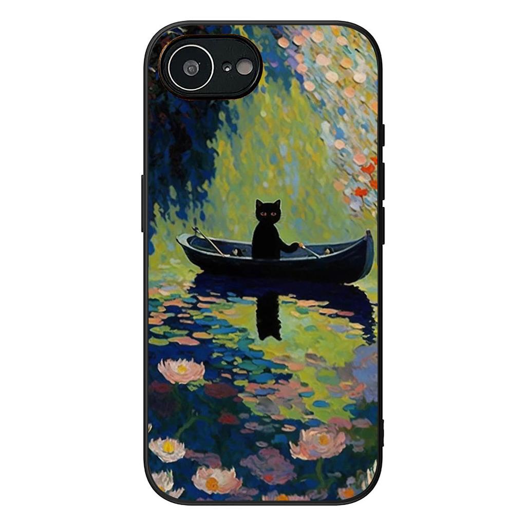 Claude Monet Impressionism Waterlily Cat Phone Cover for Xiaomi Redmi Note 12 11 10 A3 Pro 10A 10C 12C Note12 5G Protective Case