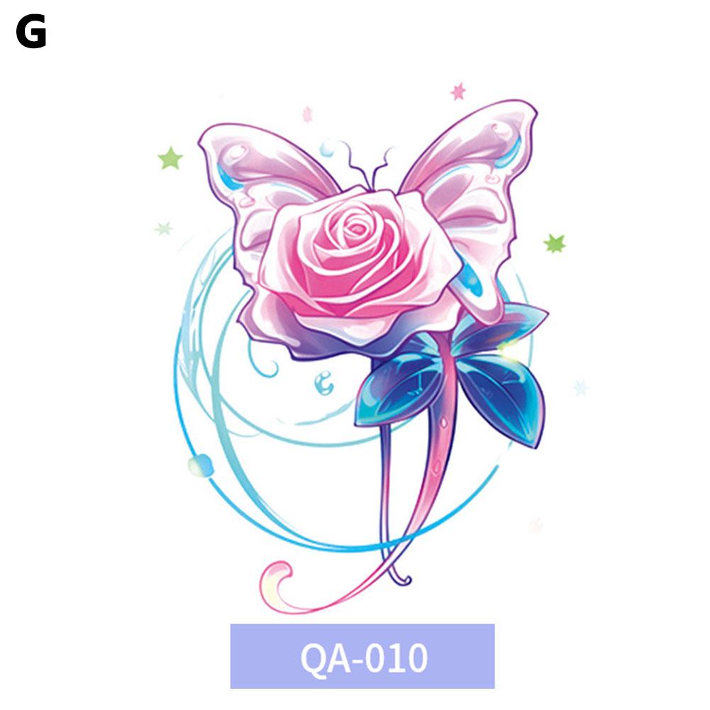 Красочные наклейки-тату с бабочками, водостойкие, долговечные, милые, японские, дофаминовые, смываемые татуировки G1S6