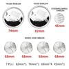 BAAO1 7pcs Front Hood Emblem Car 50th Anniversary Logo 82mm+Rear Badge 74mm+Wheel Hub Cap 68mm Decoration Cover Styling for BMW M