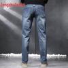Zengzhi Men's Loose Straight Business Casual Jeans