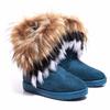 Модные женские сапоги Зимние зимние сапоги Женские хлопковые сапоги из лисьего волоса Удобные теплые женские сапоги