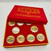 Топ-10 китайских классических картин, Набор подарочных коробок, Памятные медали, Красочные, Золотые монеты, Набор из 10 подарочных коробок, Предметы коллекционирования, Металлические сувениры