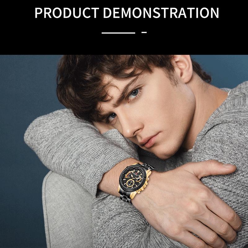 VAVA VOOM Лучший бренд класса люкс Мужские кварцевые часы Дата Календарь Деловые наручные часы Мужские военные повседневные светящиеся спортивные часы Мужские Relogio Masculino