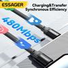 Essager Магнитный кабель 29 Вт USB C to Lightning 3A, магнитный зарядный шнур для быстрой зарядки, не спутывающийся, для Airpod iPhone 14 13 12 pro