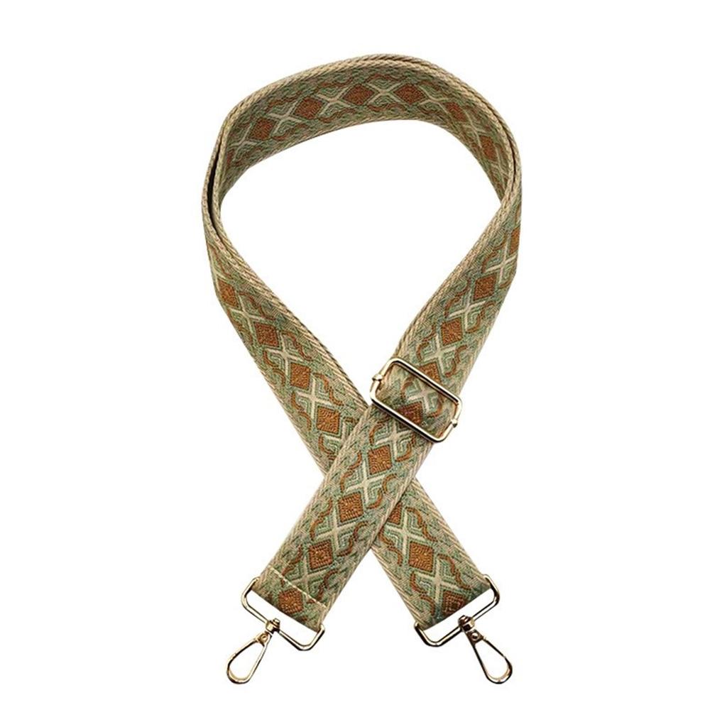 Регулируемый широкий ремень для сумки с этническим узором Прочный этнический ремень для сумки Замена Этнический плечевой ремень для сумки Прочный