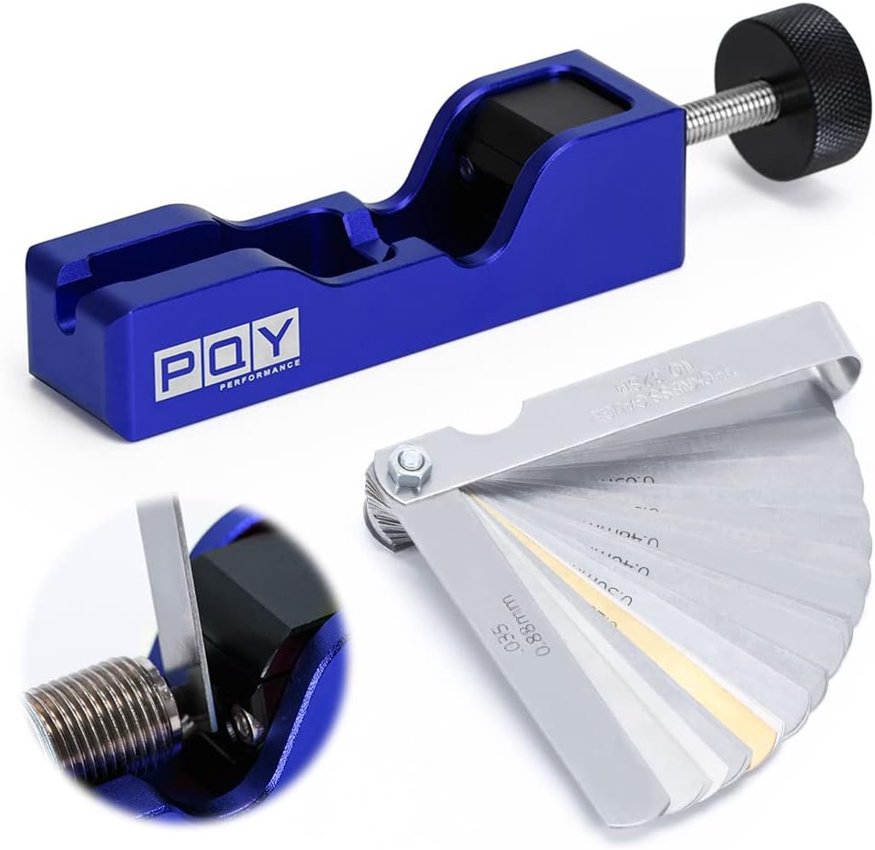 Инструмент для зазора свечи зажигания, электрод сжимает комплект высокой турбомощности 10 мм, 12 мм, 14 мм, 16 мм с 32-лезвийным щупом 0,04-0,88 мм