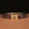 Male Belt Genuine Leather Belt for Men Carving Pattern Automatic Buckle Belt Strap for Jeans