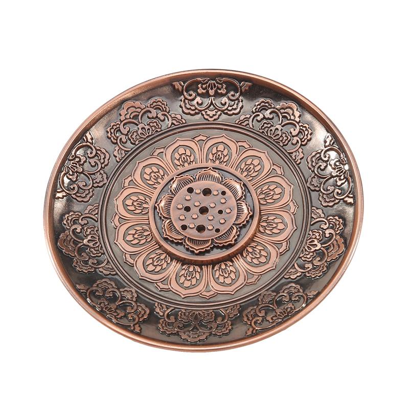 Винтажный настольный медный держатель для благовоний, внутренний и наружный держатель для благовоний, украшения для дома