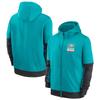 Mens Zip-Up Hooded Sweatshirt NFL Football Team Print Athletic Casual Wear