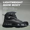 Rotary Buckle Work Sneakers Protective Shoes Lightweight Safety Shoes Puncture-Proof Anti-smash Steel Toe Shoes Work Boots