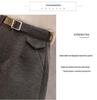 High Waist Woolen Wide-Leg Shorts for Women – Autumn/Winter Versatile Casual Slim A-Line Design (2025).