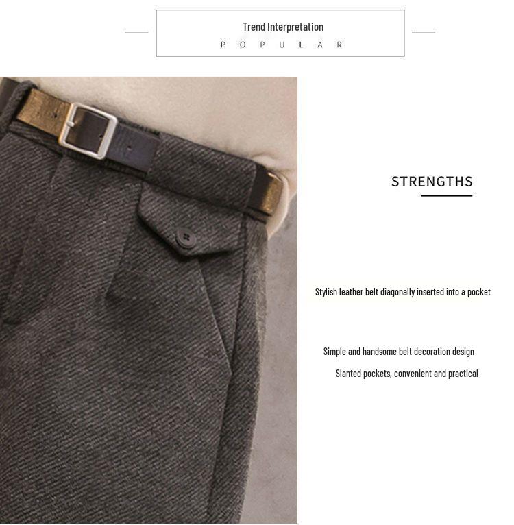 High Waist Woolen Wide-Leg Shorts for Women – Autumn/Winter Versatile Casual Slim A-Line Design (2025).