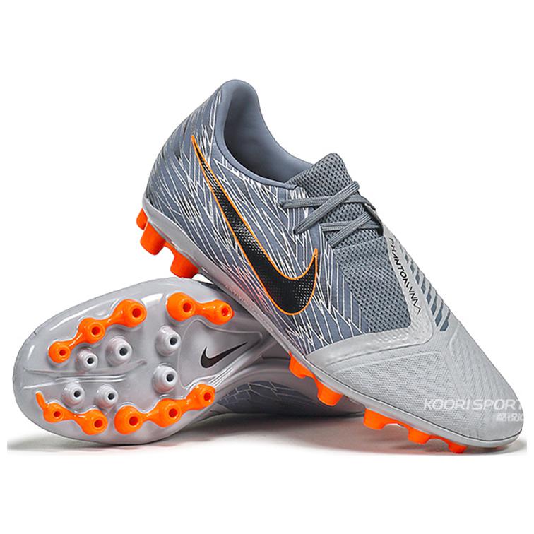 Nike Phantom Venom Круглый носок Удобный AG (Резиновые короткие шипы) Нескользящие Прочные Футбольные Бутсы Мужские Футбольные Бутсы Серые AV3038-008