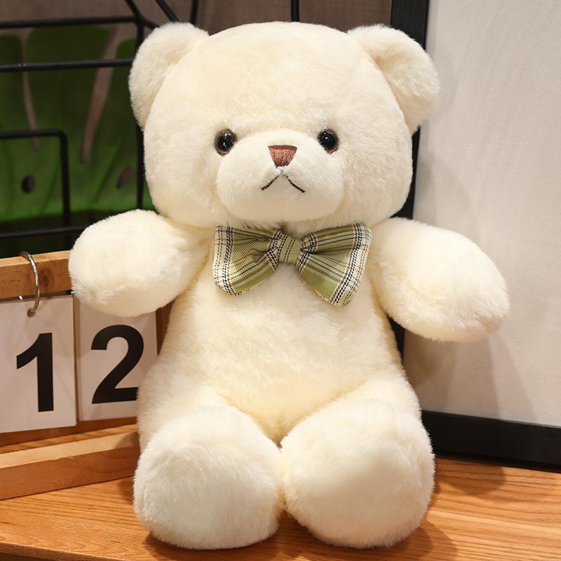 New Cute Bear Doll Plush Toy Teddy Bear Children's Doll Throw Pillow Doll Birthday Gift