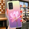 Lotus Blue White Flowers Phone Case For Samsung Galaxy A17 A37 A57 A16 A26 A36 A56 A15 A25 A35 A55 A14 A24 A34 A54 A13 A23 A33 A
