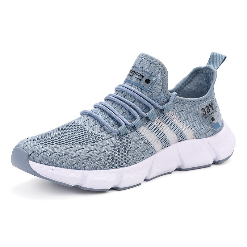Иностранные сверхлегкие кроссовки большого размера, модная мужская обувь, летающая тканая дышащая сетка, повседневная обувь, пара попкорновых спортивных кроссовок для мужчин