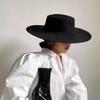 Wide Brim Women Flatcap Hepburn Style Flat-top Cap New Panama Hat Gentleman